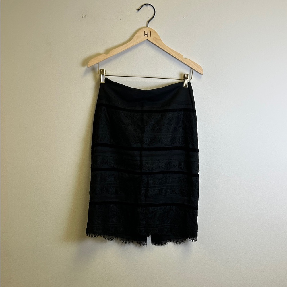 Talbots Black Lace Pencil Skirt - Picture 1 of 2